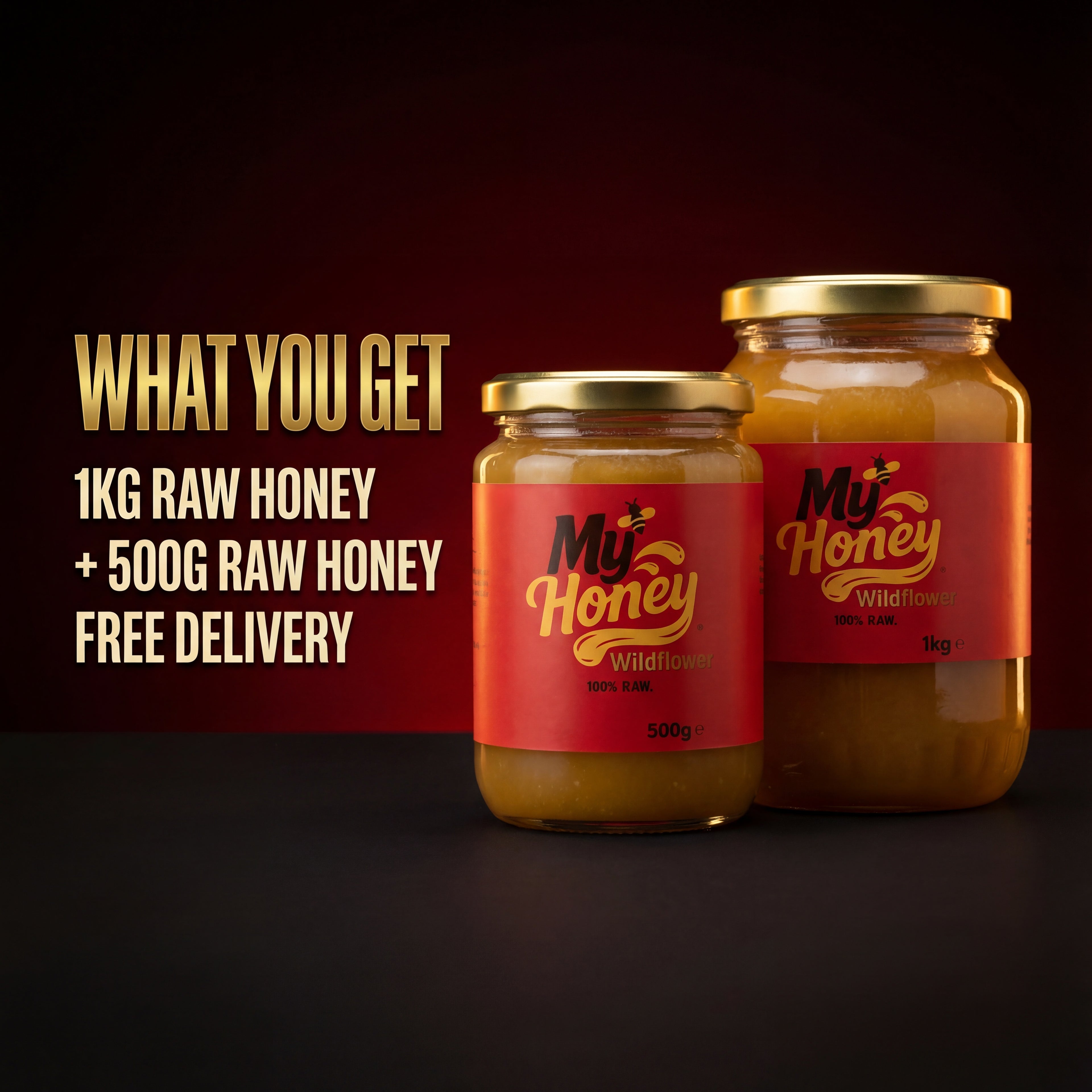 MyHoney™ Fuel Pack + Free Delivery Included (1kg + 500g)